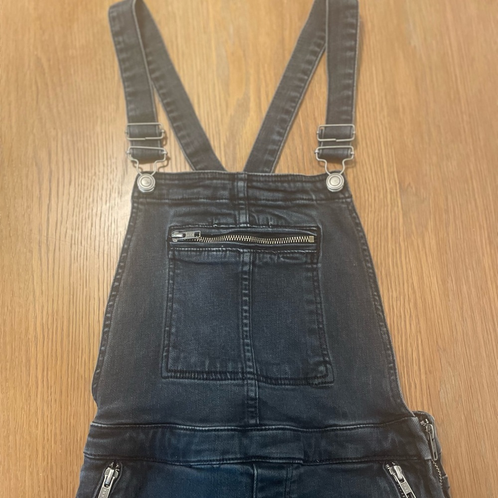 Free People Skinny Leg Overalls W27